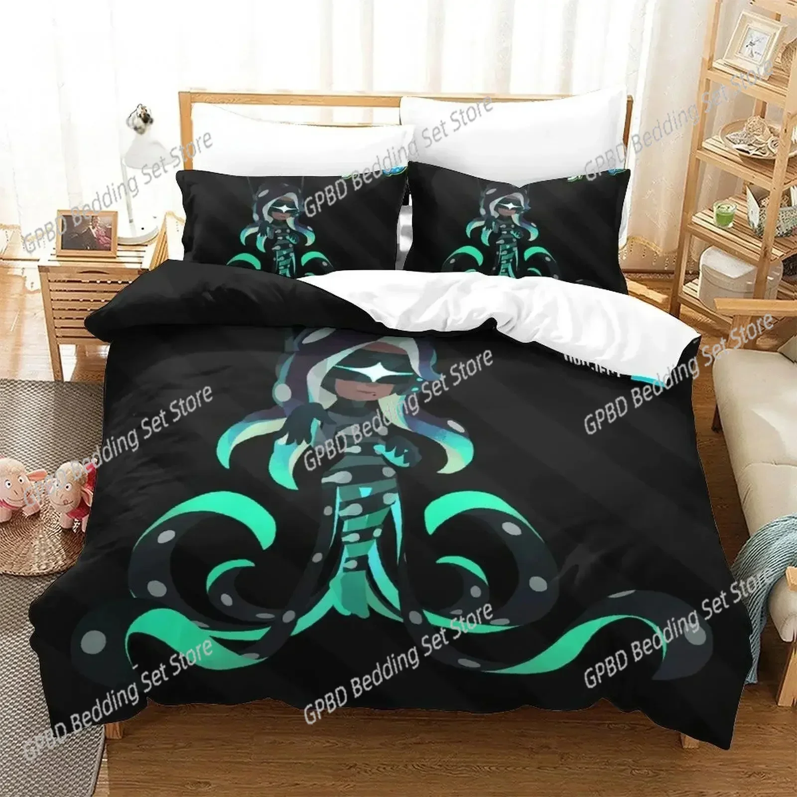 

Luxury New 3D Print Splatoon 3 Bedding Set Single Twin Full Queen King Size Bed Set Adult Kid Bedroom Duvet cover Sets
