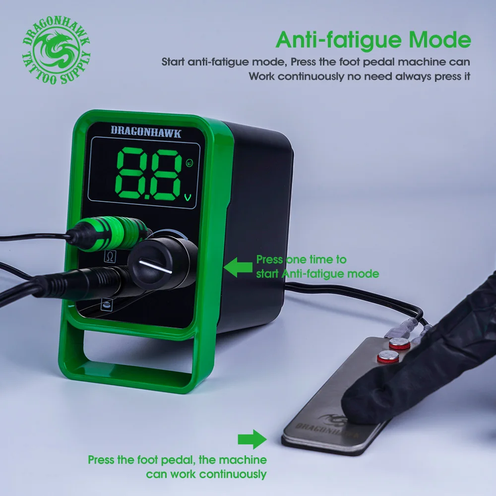 New Professional Mini Power LCD Screen Tattoo Power Supply With Power Adaptor For Coil & Rotary Tattoo Machines