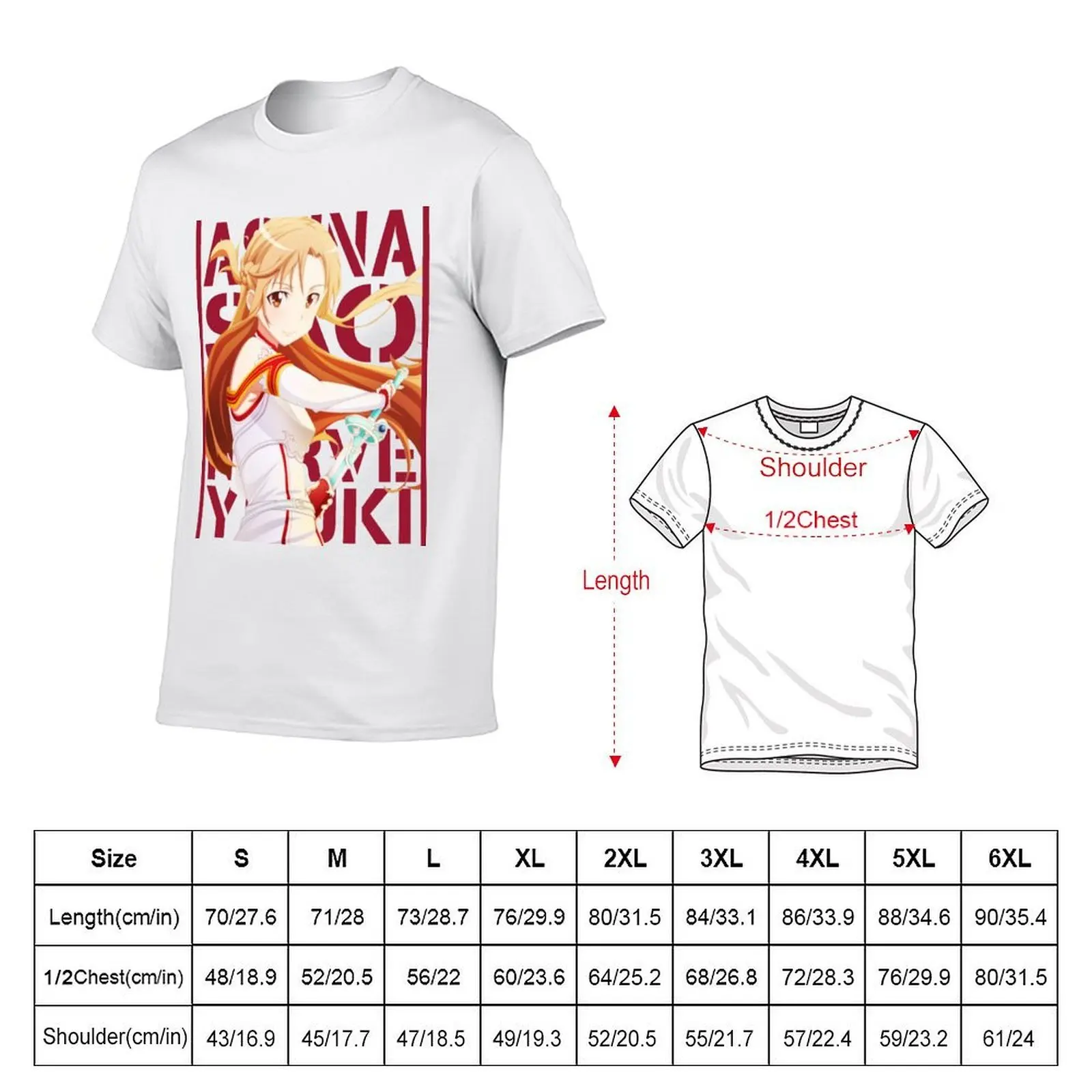Asuna logo 2 T-Shirt anime stuff quick drying funny t shirts men