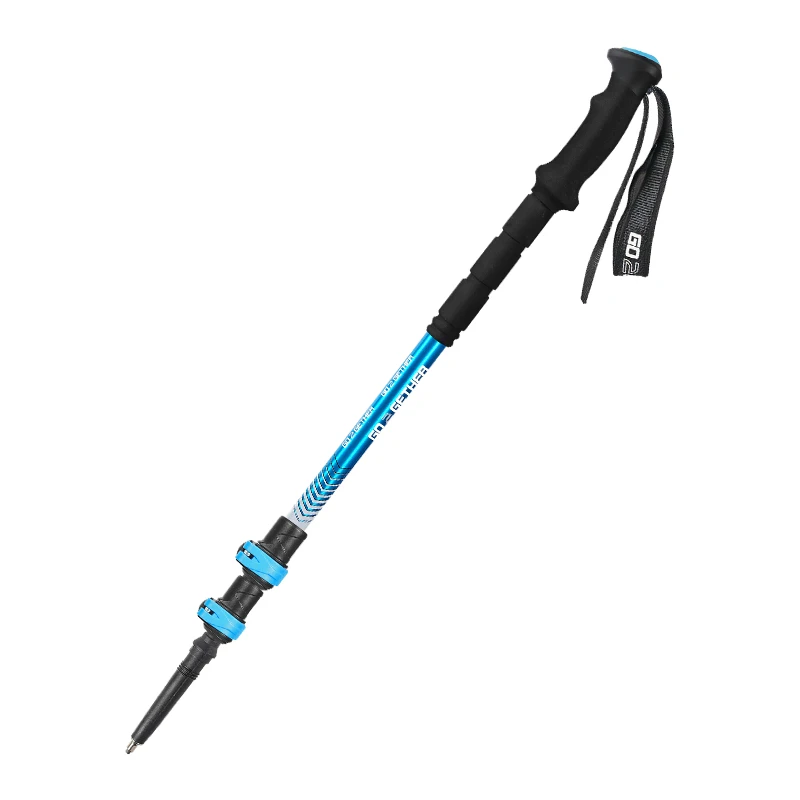 

Yy Carbon Ultra Light Folding Alpenstock Aluminum Alloy Outer Lock Three-Section Telescopic Cane