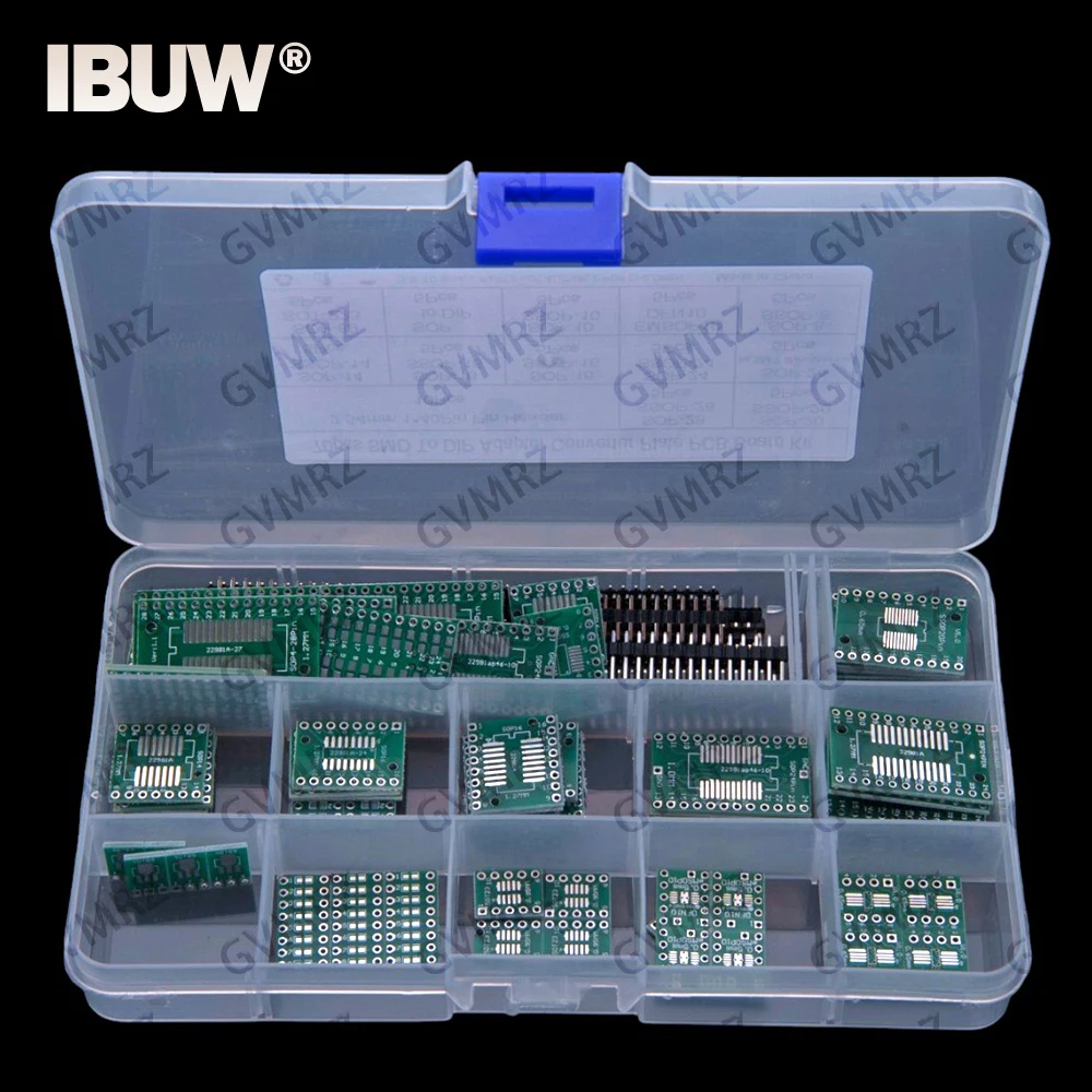 70PCS SMD to DIP Adapter Converter Plate PCB Board kit SOP14 SOP16 SOP24 SOP28 SOP10  SOP SOP8 SOP28 SOP20