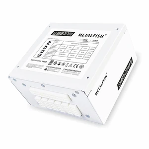 Metalfish SFX-500W 80Plus Full-Modular Bronze White Power Source for Computer Box for Games with White Modeling Cable 100/220V 8 Main Sales Power Accumulator 220V - №5