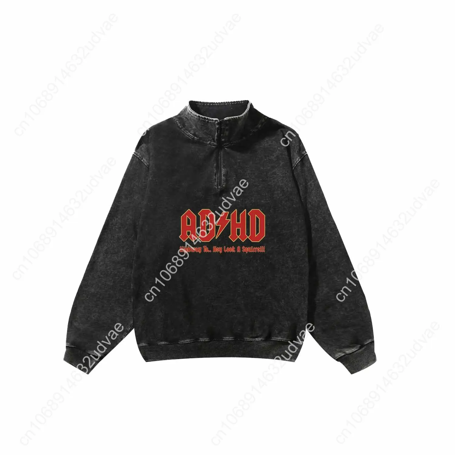 Go All Out Adult ADHD Highway to Hey Look A Squirrel Funny Music Retro Sweatshirt Man Woman Teenager Vintage Sleeved Tshirt