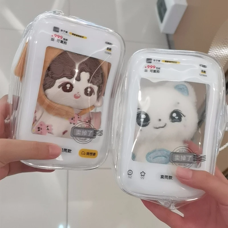 10cm PVC Doll Storage Bag ItaBag Plush Doll Display Bag for Girls Gifts Kawaii Storage Bag Love and Deepspace Tian Guan Ci Fu