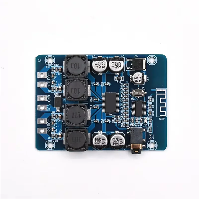 【مفاجأة】XH-M314 2 قطعة DC12-28V لوحة مضخم الصوت TPA3118D2 عالية الطاقة دعم بلوتوث 45 واط + 45 واط الإخراج