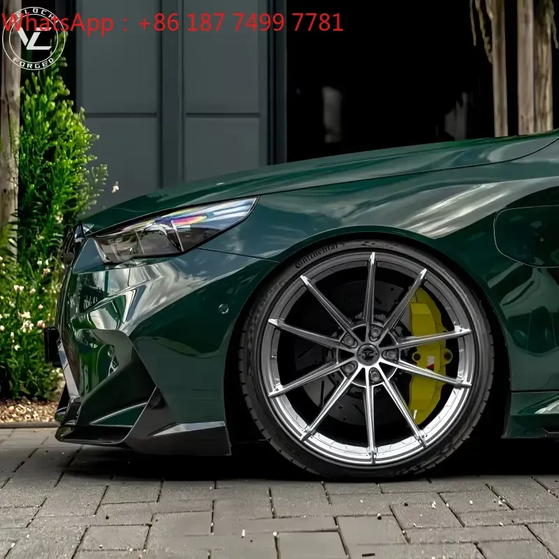 Velochi High-gloss Silver Monoblock Forged Wheel Custom Deep Concave Car Aluminum Alloy Wheels for Deep Dish Wheels