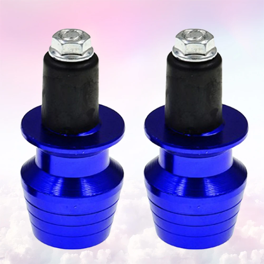 

2 Pcs Handle Plug Vehicle Balancing Terminal Anti Vibration Silder Motorcycle Aluminum Handlebar Grip Round