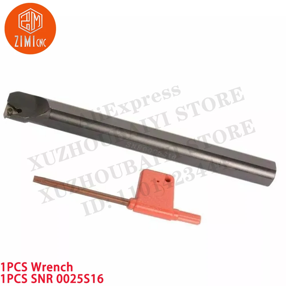 1PCS SNR 0025S16 Suporte de barra de mandrilar para torneamento de rosca Para inserto de carboneto de rosca 16IR Torno de metal CNC mecânico ferramentas de corte