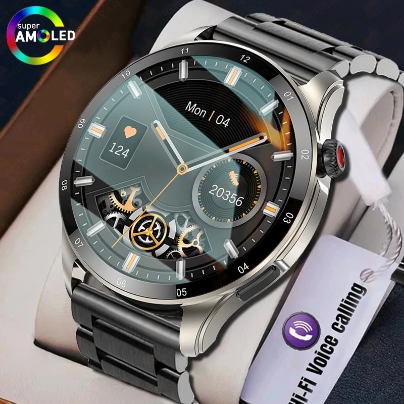 GTR 4 ساعة ذكية للرجال بلوتوث دعوة مراقبة نسبة الأكسجين في الدم الرياضة جهاز تعقب للياقة البدنية Smartwatch E26 لشاومي هواوي 2025 جديد