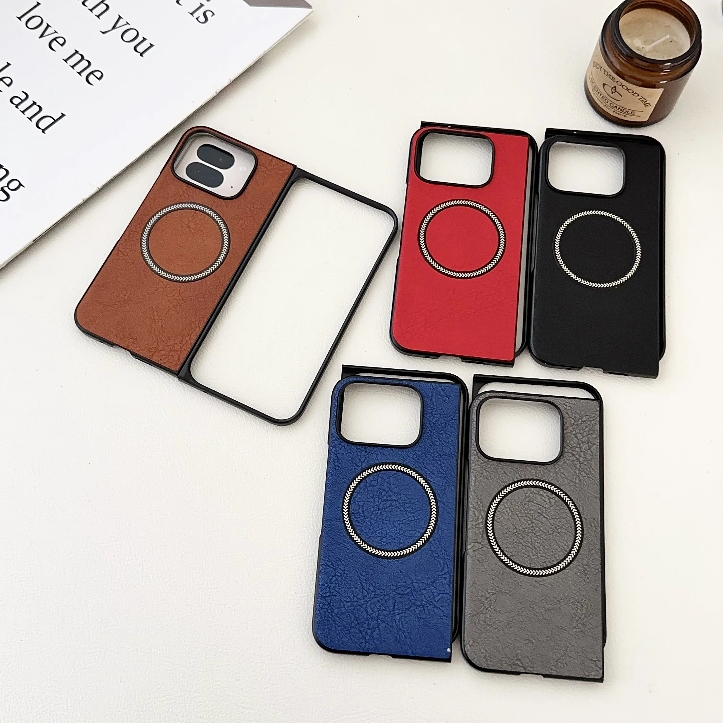 

Case For Google Pixel 9 Pro XL Fold Luxury Antique Magnetic Flip Back Cover For Google Pixel9 Pro XL Fold Bumper Funda