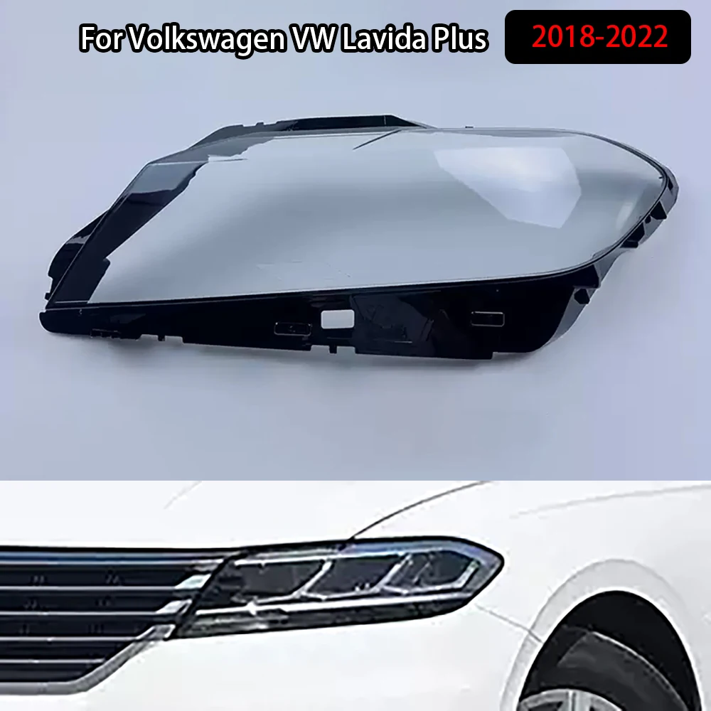 

For Volkswagen VW Lavida Plus 2018-2022 Front Headlight Cover Transparent Shade Lampshade Headlamp Shell Lens Plexiglass