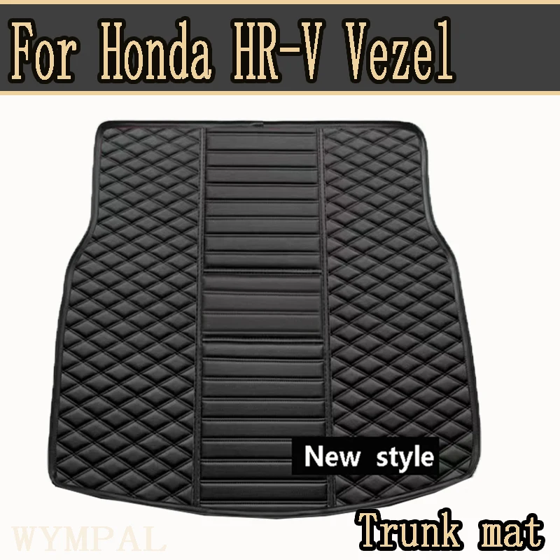 Car Trunk Mats For Honda HR-V Vezel RU 2022 2023 2024 5seat Leather Mat Car Trunk Storage Pads Maletero Car Accessorie Interior