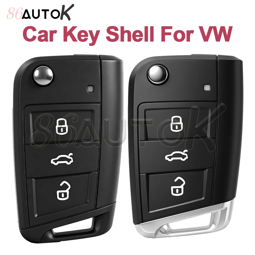 

86AUTOK - Replacement Remote Key Fob Cover Housing For VW Golf 7 MK7 Touran Polo Tiguan 5G6959752AB Smart Key Shell