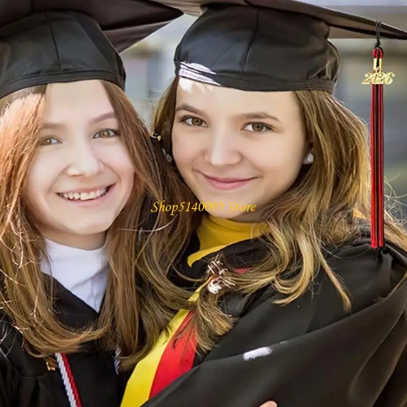 DXAE Graduação suave Tassels Premium Polyester Academic Cerimony Acessório