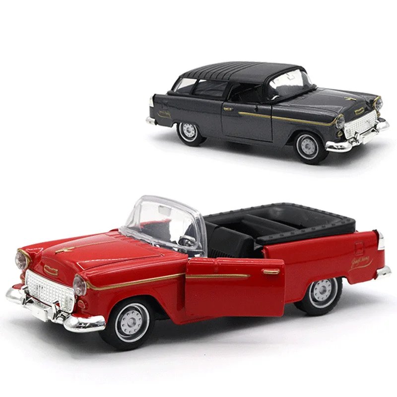 1:36 Alloy Diecast Cadillacs Convertible Vintage Car Model Classic Pull Back Car Vehicle Replica For Collection Gift for Kids