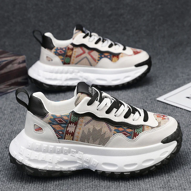 

Platform Sneakers Fashion Men Shoes Casual Leather Tennis Outdoor Running Sports Hiking Designer Luxury Skateboard Loafers