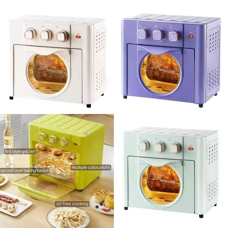 Custom 18L 1200W Electric Air Fryer Oven with Convection Steam Function for Pizza Bread Baking Home Kitchen Appliance