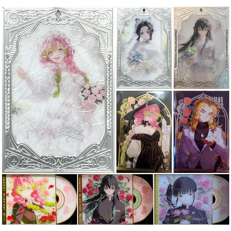 

Аниме Demon Slayer Kanroji Mitsuri Kochou Shinobu Kamado Nezuko коллекционные карты подарки на Рождество и день рождения детские игрушки