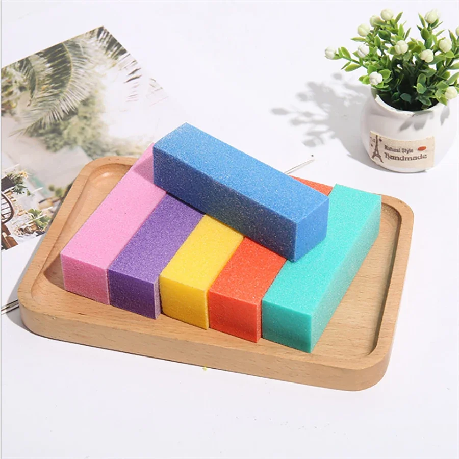 

5Pcs Nail Art Buffer Sanding Block Buffing Grinding Polishing Nail Files Pedicure Manicure Accessories Nail Art Tools