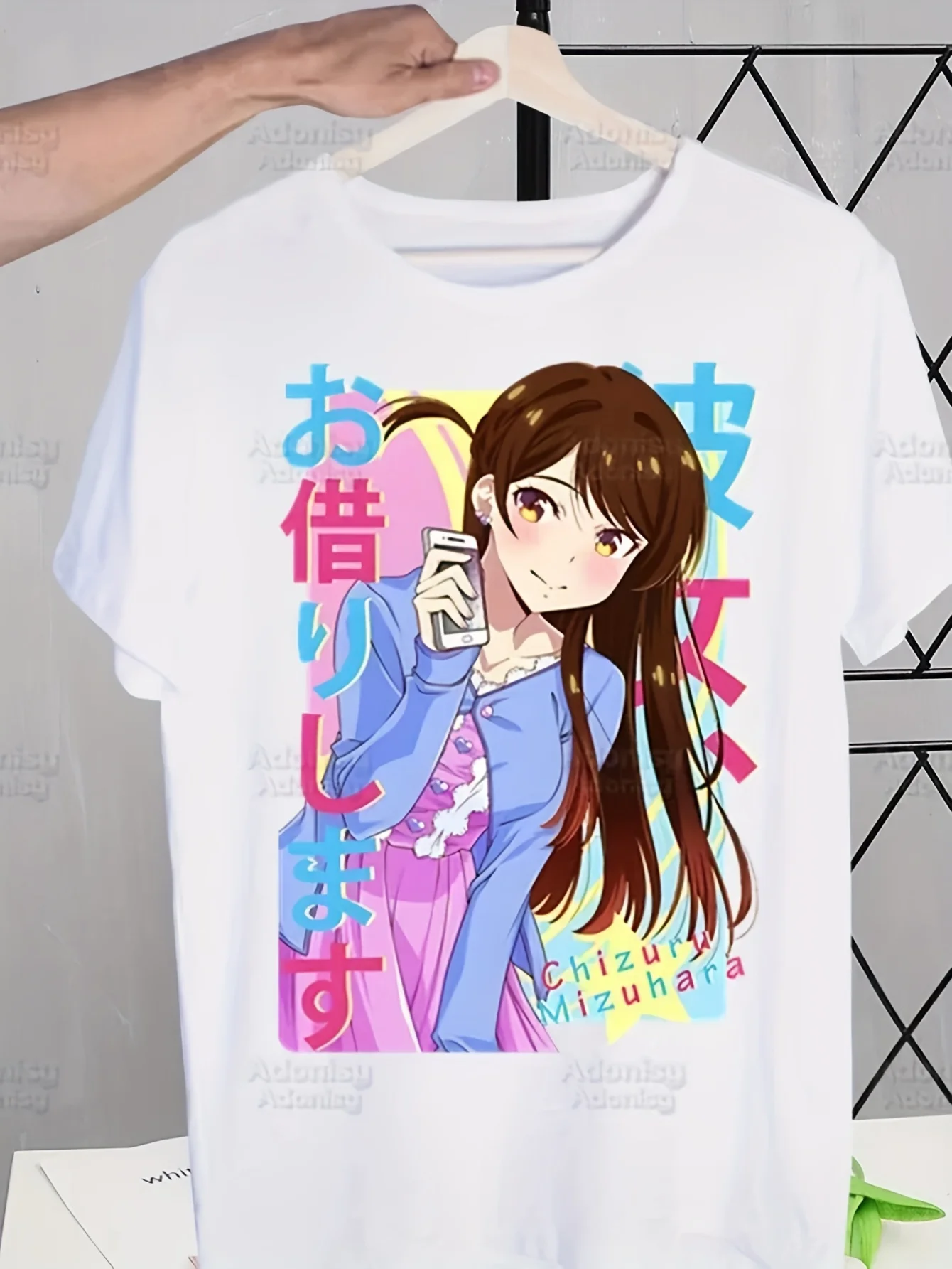 Rent A Girlfriend Chizuru Mizuhara T-shirts Funny Hip Hop Summer Women Men Tshirts Streetwear Ulzzang Harajuku T-Shirt Shirt