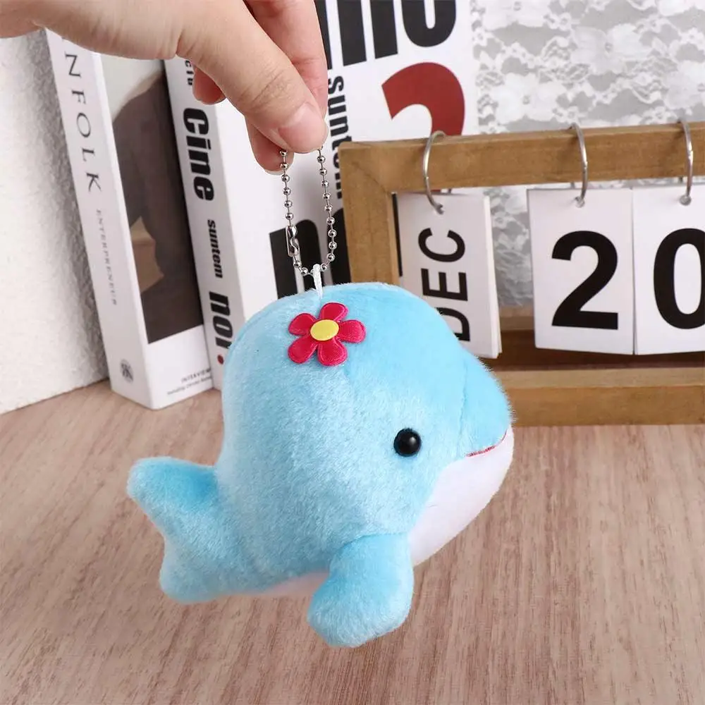 Soft Toy Kids Animal Doll Hanging Pendant Stuffed Toy Backpack Pendant Whale Plush Doll Keychain Whale Plush Pendant Keyring