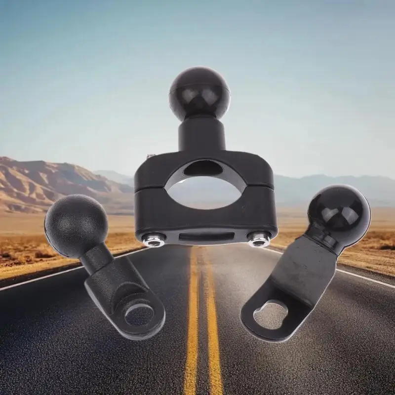 1 Set 2.3cm Ball Clamp Bracket For Motorbike Phone Holder PJ10/PJ13/PJ18 Motorcycle Handlebar Mount Base Kit AccessoriesHot