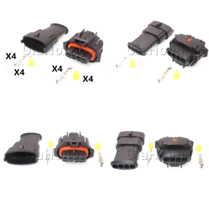 1 Set 4 Ways AC Assembly Parts 1928403736 Car Sealed Connector Auto Intake Pressure Sensor Waterproof Cable Socket