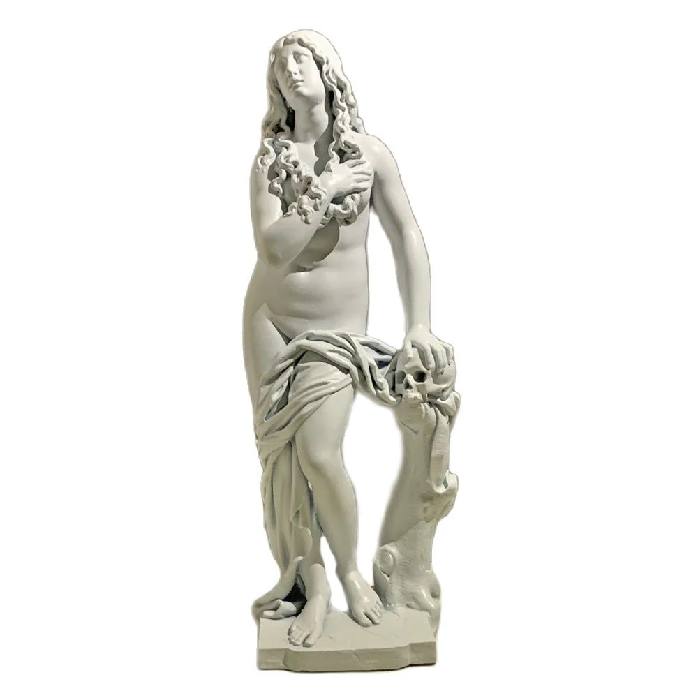 3D Penitent Mary Magdalene Silicone Candle Mould  Halloween Easter Female Body Art Decoration DIY Plaster Soap Resin Mold