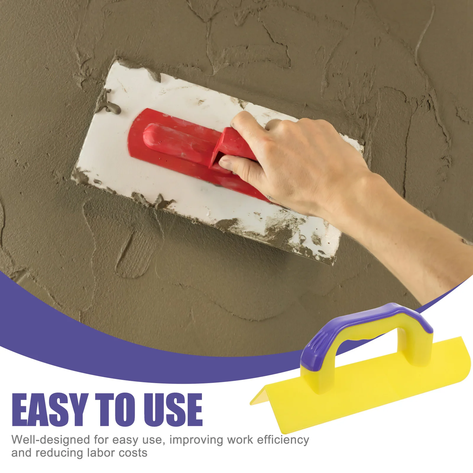 

Corner Trowel Sturdy Plastic Wall Repair Plastering Tool For Concrete Drywall Surface Finishing Construction Spatula