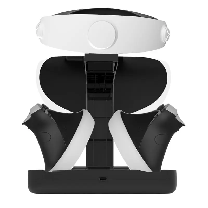 

Зарядная база HFES для контроллеров PS VR2, подставка для хранения VR-шлема, многофункциональное зарядное устройство для VR2, зарядная база для контроллеров PS5