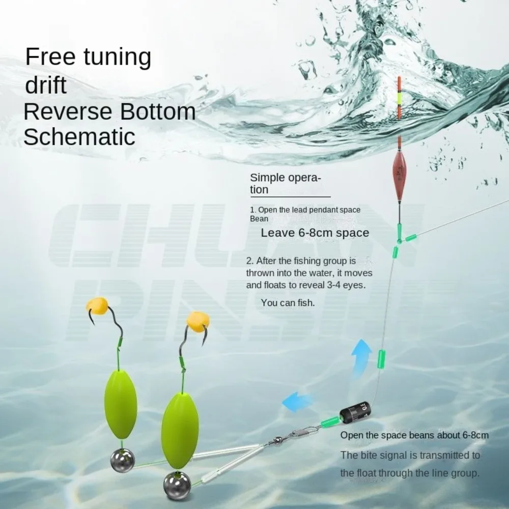 2 قطعة خط تعليق مضاد للأسفل خطاف تقليب تلقائي مزدوج مع قفص الطعم حفارات سمك الشبوط معدات شعر الصيد جاهزة الصنع