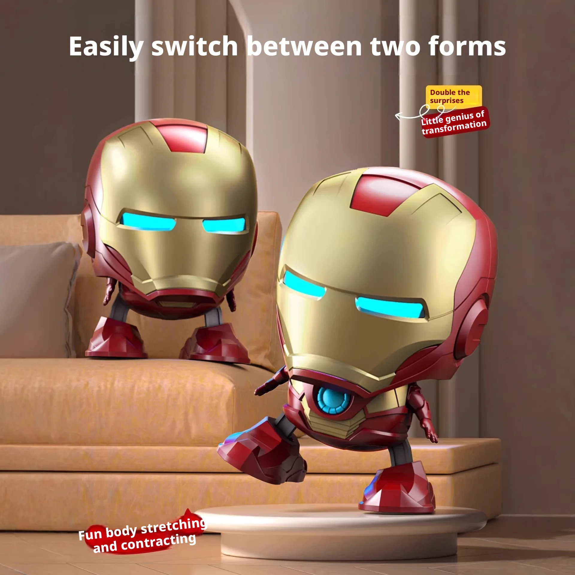2026 NEW Electric Dancing Robot Toy LED Light Action Figure-Singing Dancing Robot Model for Kids Christmas Gifts - view 2
