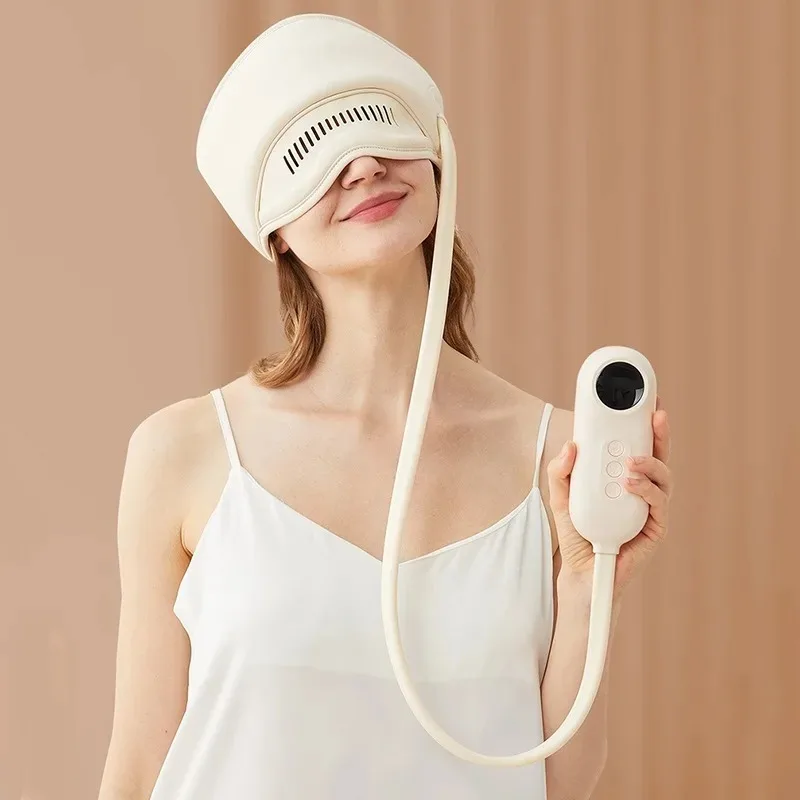 

Heated Head Massages Machines Low-noise Thermo-sensitive Relaxation Head Eyes Massage Instrument Intelligent Massage Instrument