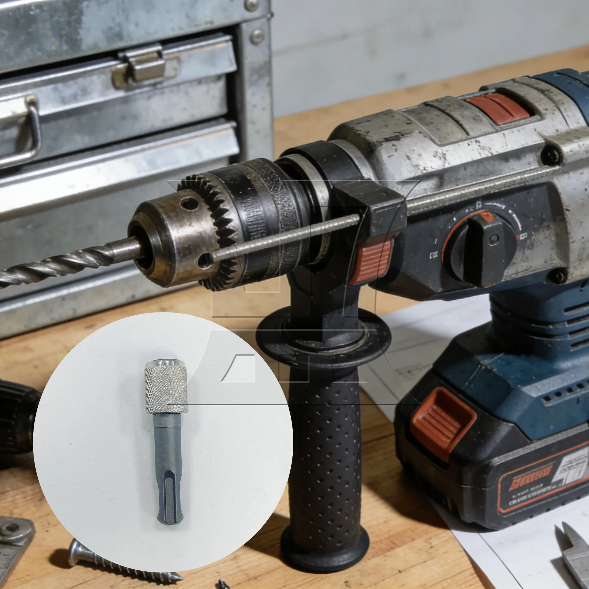 

1 шт. Переходник с шестигранным хвостовиком из углеродистой стали для демонтажа гаек