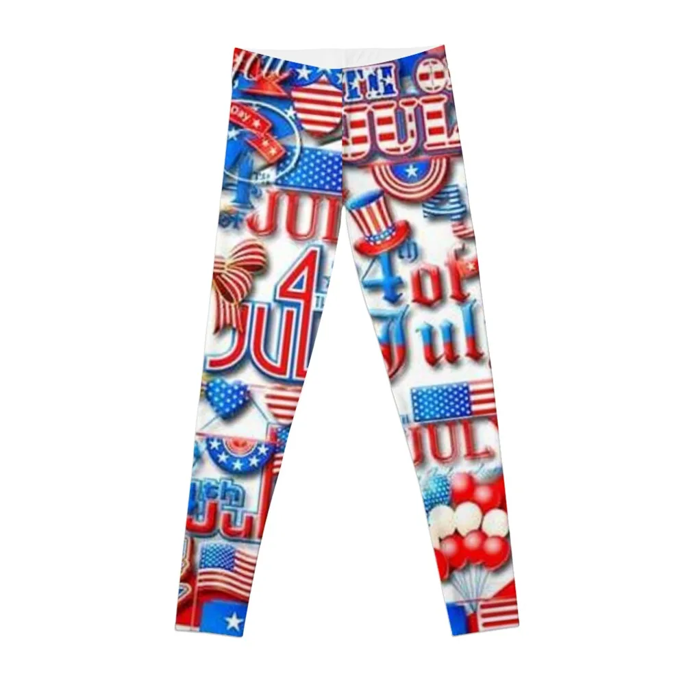 USA- America 4 july Leggings sporty woman push up leggins push up woman Women's fitness Womens Leggings