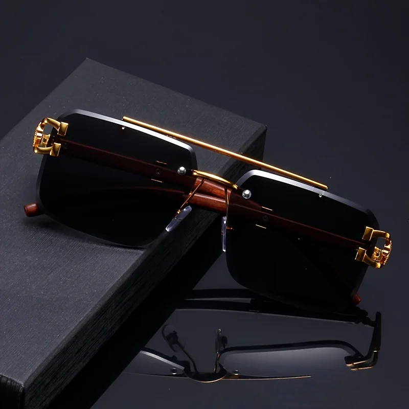Ins 2024 Luxury Designer UV400 Sunglasses Women Girls New Trendy Rimless Sun Glasses Ladies Vintage Small Round Gafas De Sol