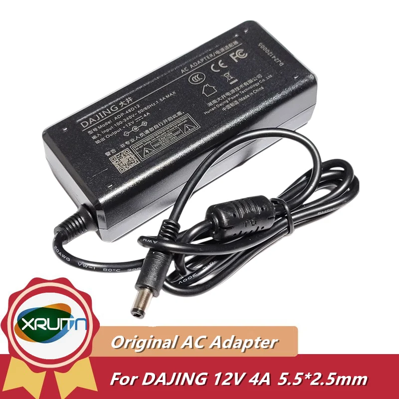 

Original DAJING ADP-48D12 ADP-48D2 48W 12V 4A 5.5*2.5mm AC Adapter Charge for TV LCD Monitor Laptop Power Supply