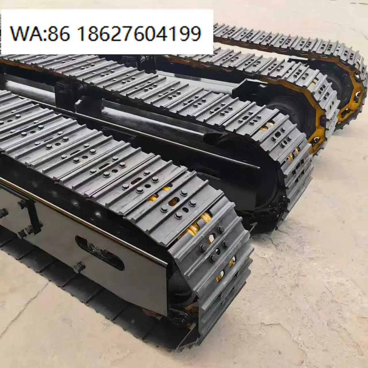 Custom Complete Steel Track Undercarriage Chassis Assembly, High Precision Replacement Parts for Mini Excavator Machinery