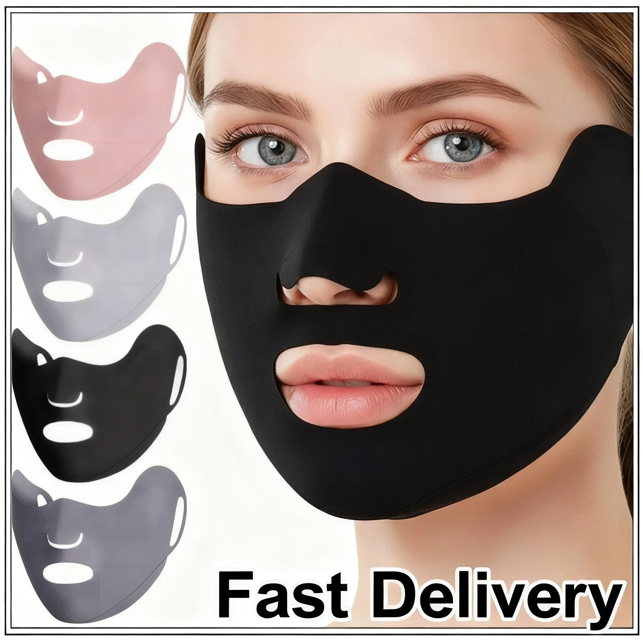 

1pc Breathable Ice Silk Mask Washable Dustproof Sunscreen Mask Anti-UV Riding Face Mask Protect The Corners of The Eyes