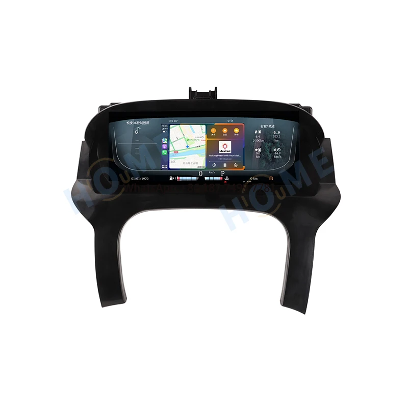 

Linux 12.3" Car Lcd Speedometers Dashboard Support CarPlay for.Rover Evoque 2012-2019 Virtual Cockpit Cluster Digital