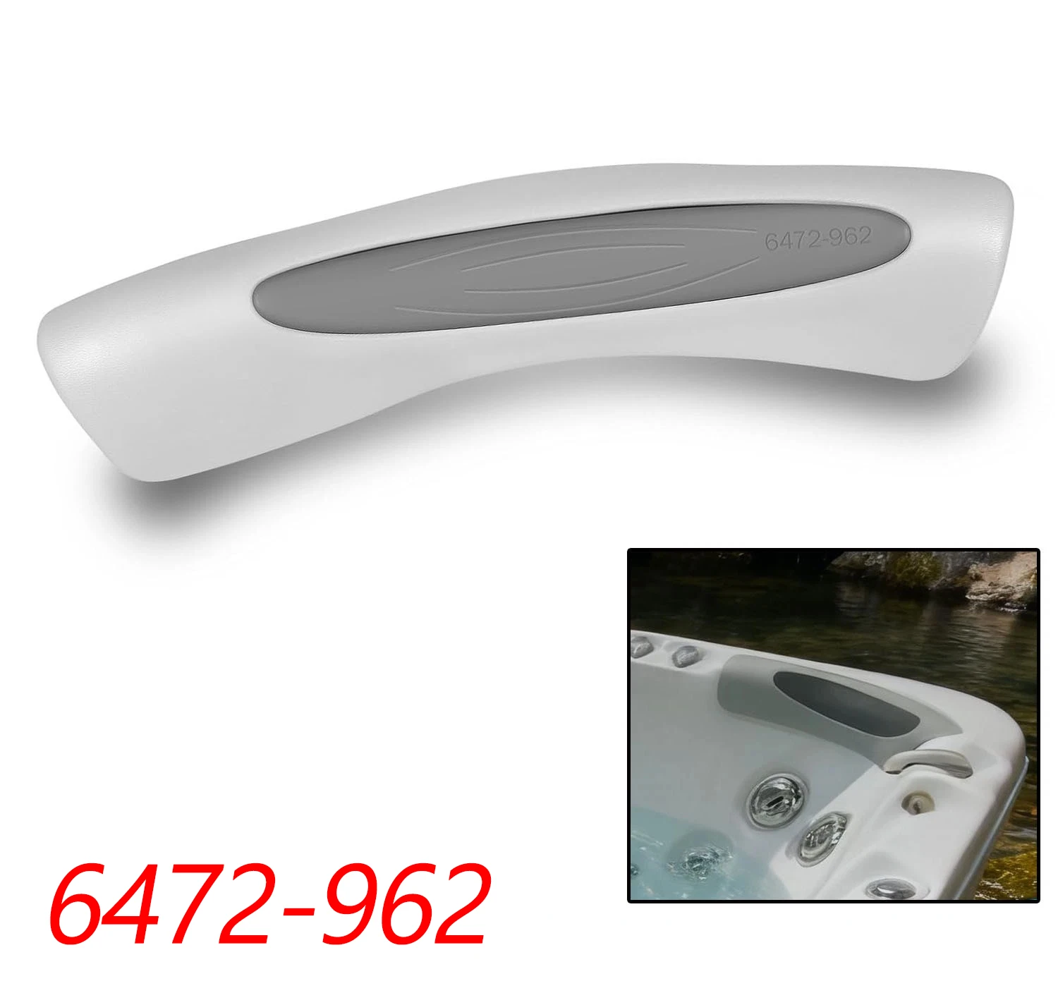 Almohada envolvente y relleno para jacuzzi MX 6472-962, compatible con las series Sundance 850 y 880 de 2001-2014, modelos Cameo, Optima, Marin, Majesta
