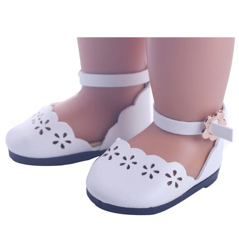 Doll Clothes Shoes 7Cm Panda Shape For 43Cm Baby & 18 inch American Dolls OG Girl\'s Accessories Cute Round Toe Shoes Baby Reborn