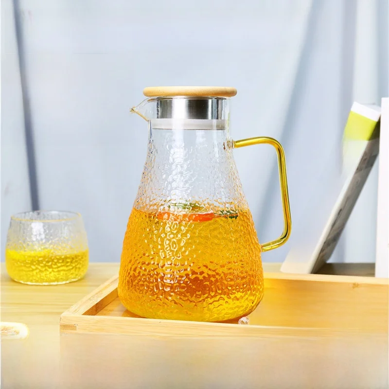 

Термостойкий стеклянный кувшин для холодной воды большой емкости, набор для домашнего использования, чайник, белая кружка для горячей воды, дизайн «Львиная гордость» в китайском стиле