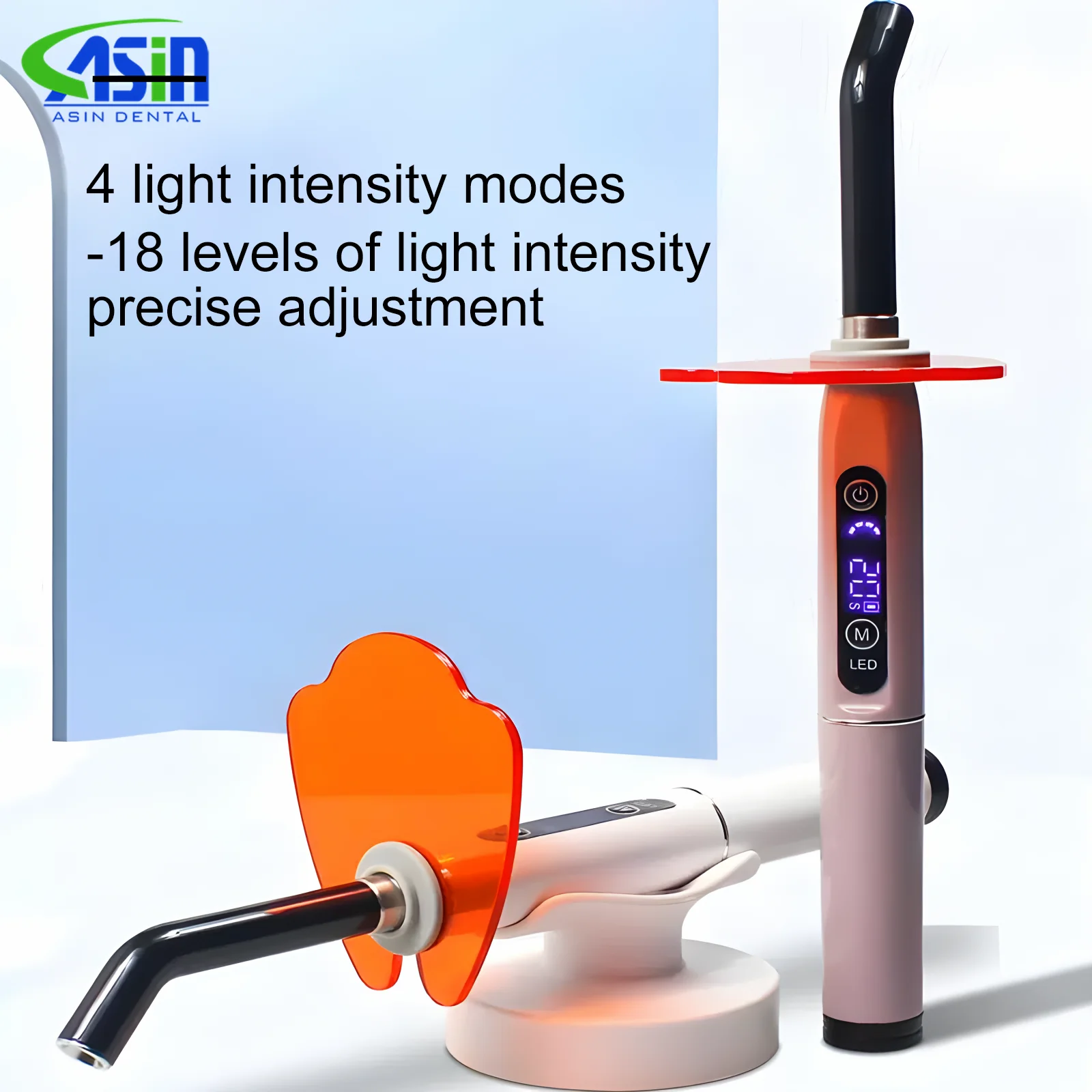 Dental Wireless LED Curing Light Curable Resin Oral Hygiene Cordless Device Digital Display Led Dental Photopolymerizer Lamp