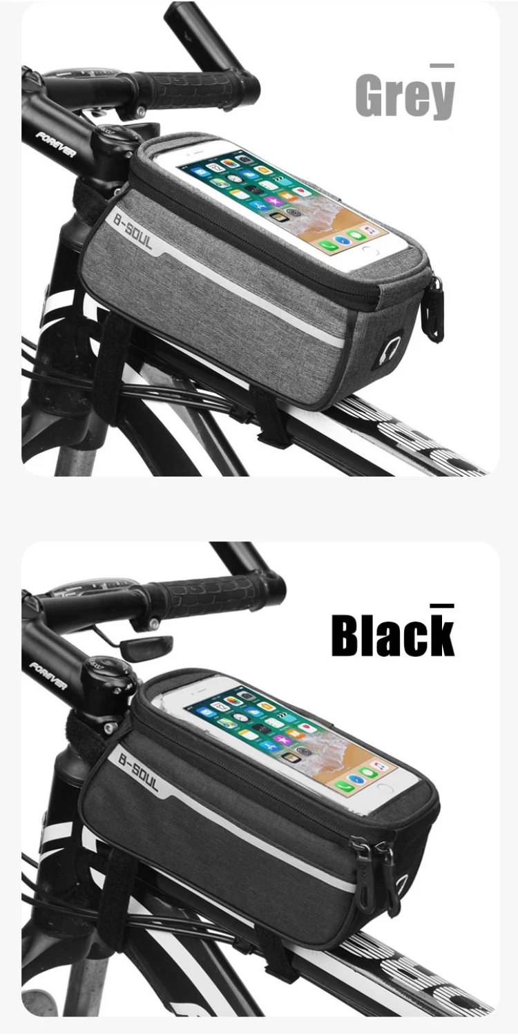 Mountainbike Touchscreen-Handytasche Fahrrad-Oberrohrtasche Regenfeste Fahrrad-Oberrohr-Tasche – Detail 6