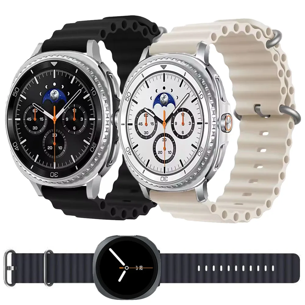 Ocean Silikonarmband für Samsung Galaxy Watch 8 Classic 46 mm Band Smartwatch Armband für Galaxy Watch 8 40 mm 44 mm Armband