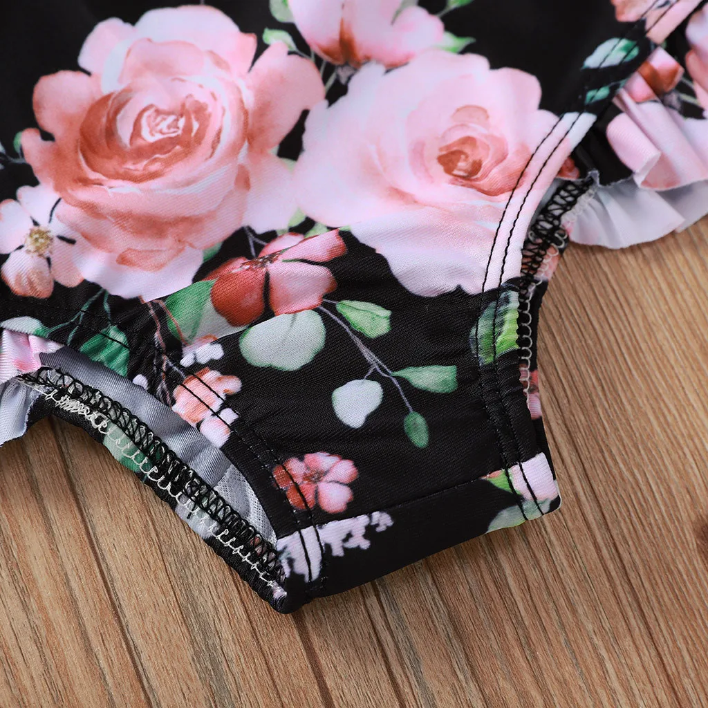 Kids One-Piece Floral Swimwear Toddler Kids Baby Girls Floral Bikini Swimwear Swimsuit Bathing Suit Beachwear Bathing Set 여아 수영복