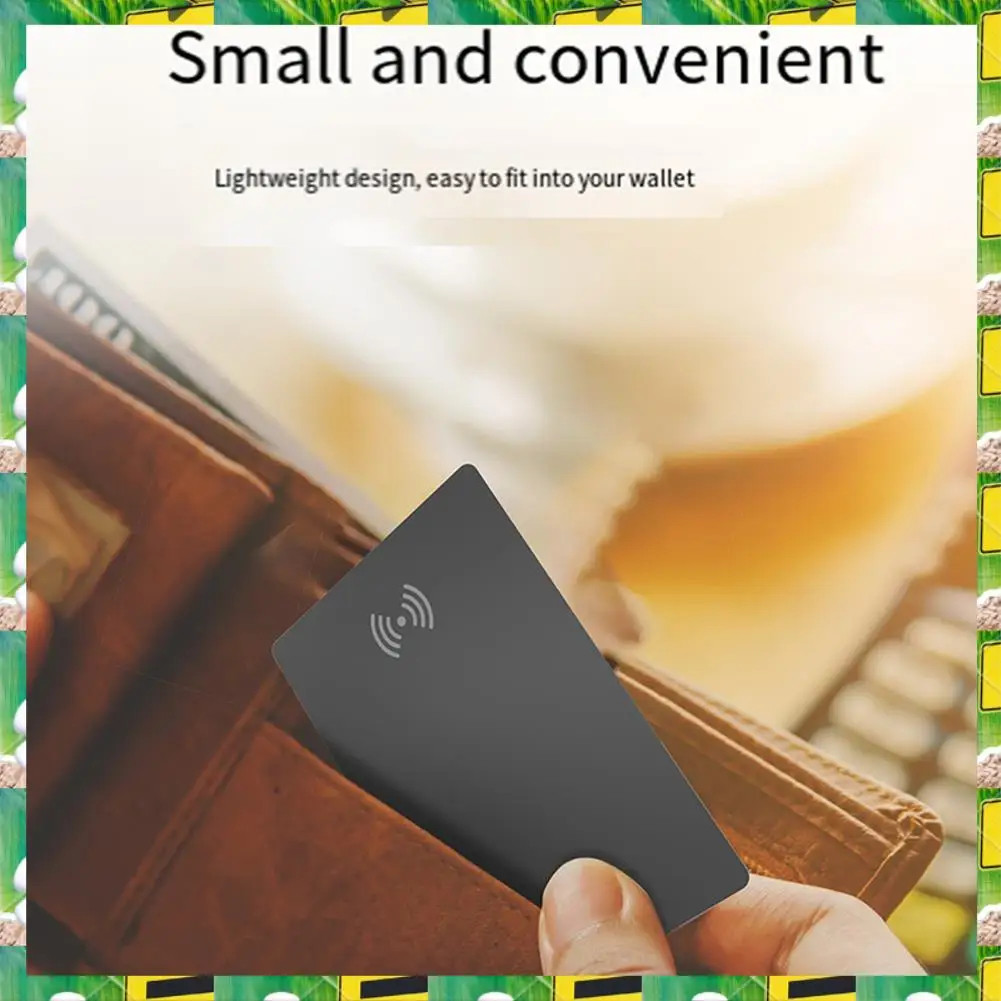 3C Electron Wireless Charging Smart Track Card Works For  Find My Wallet Tracker Phone Finder Ultrathin Mini Locator,Wirele