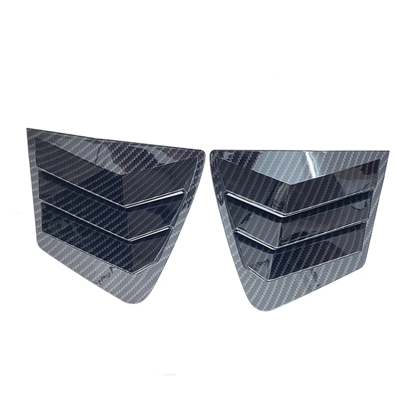 Car Styling For Honda Civic Sedan 2011-2014 9th Rear Triangular Window Louver Shutters Vent Cover Trim Decorate Auto Accessories