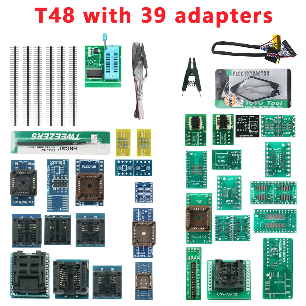 100% programador xgecu t48 tl866ii plus versão de atualização usb